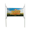 6'W x 3'H In-Ground Banner Post Kit